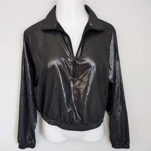 La Senza Gun Metal Gray Windbreaker Pullover Jacket Medium